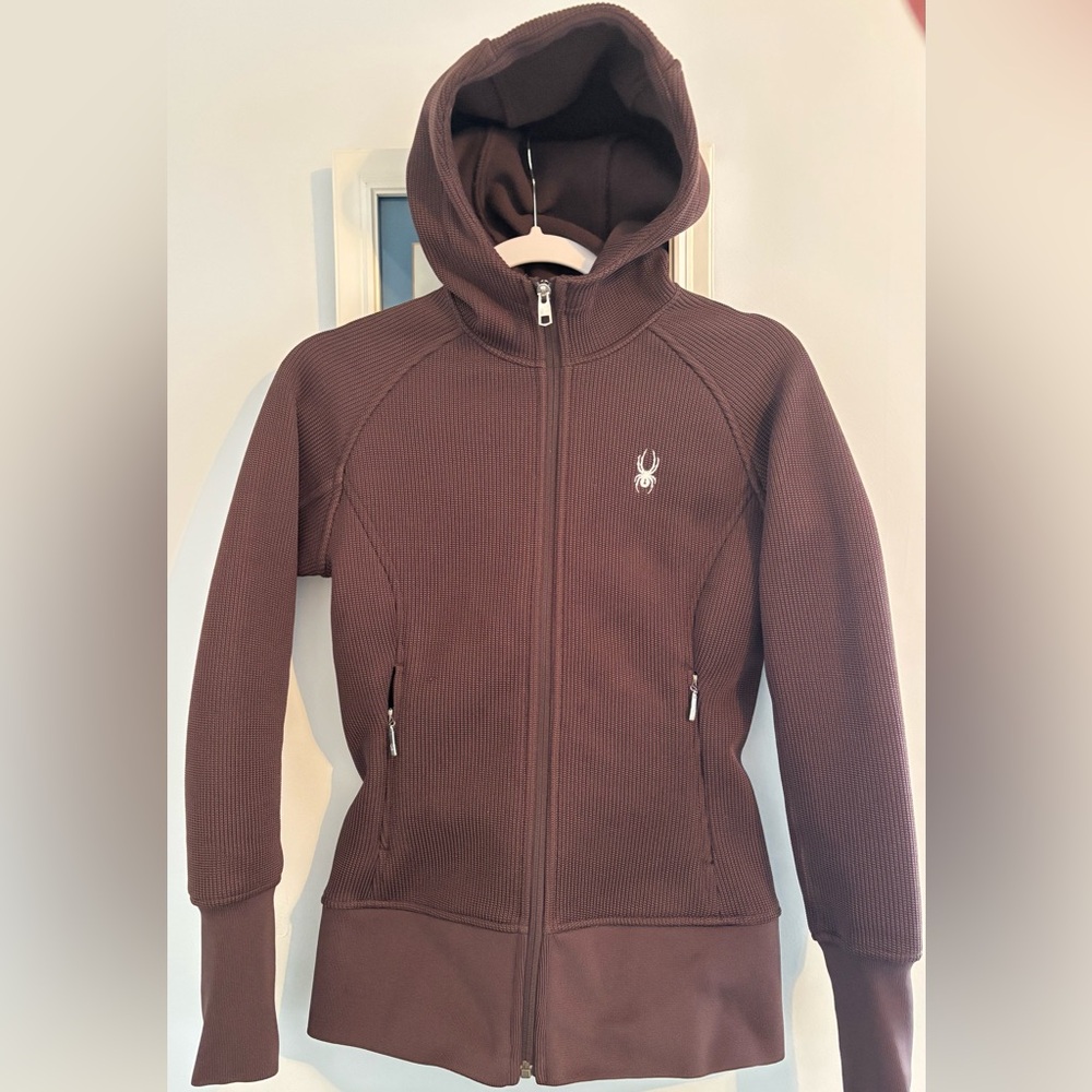 Spyder Brown Core Women's Full Zip Fleece Hoodie